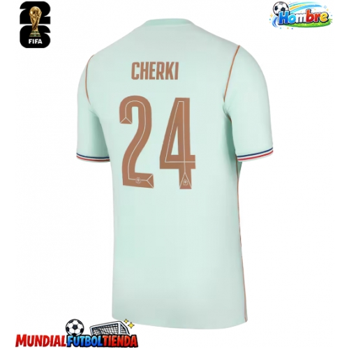 Camiseta Francia Rayan Cherki #24 Segunda Equipación Replica Mundial 2026 mangas cortas